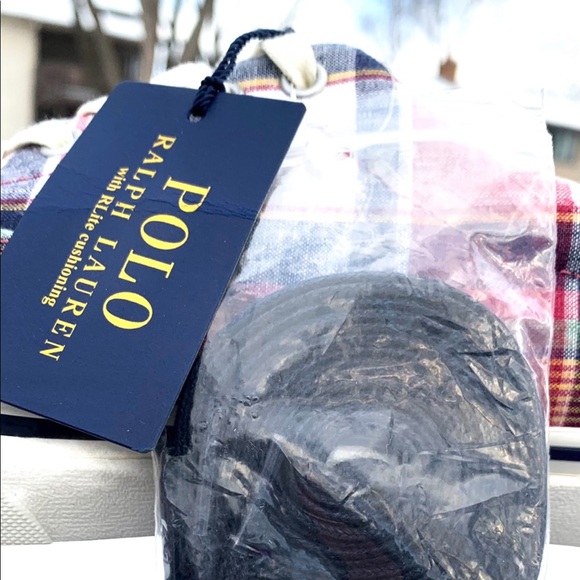 NWT Ralph Lauren Polo Madras Multi Plaid Sneakers - Picture 6 of 14